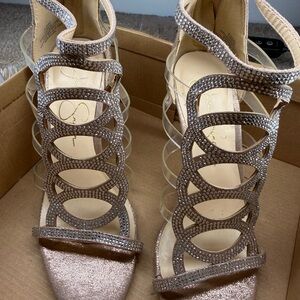 Jessica Simpson Glittering Strappy Heels